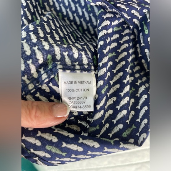 Johnston & Murphy 2 button-down, short sleeve men’s shirt blue & Pink XXL cotton - Picture 5 of 10